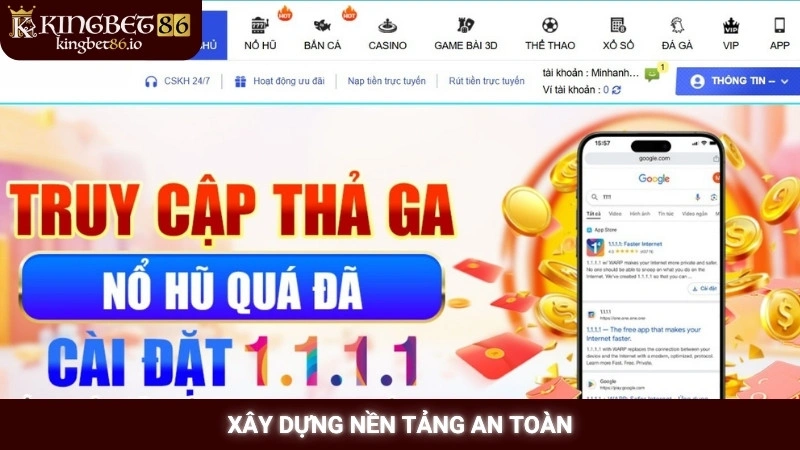 Giới Thiệu Kingbet86 2 Xây dựng nền tảng an toàn