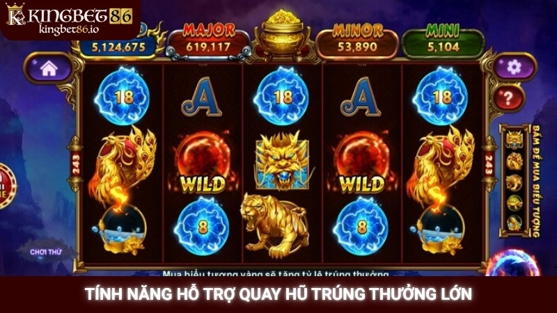 Slot PG Soft tại Kingbet86 - Đồ họa đẹp, thưởng cực lớn 3 Tính năng hỗ trợ quay hũ trúng thưởng lớn