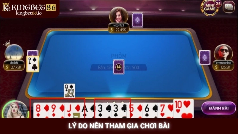 Cách chơi phỏm online tại Kingbet86 - Game bài tá lả hấp dẫn 3 Lý do nên tham gia chơi bài