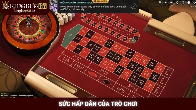 Roulette Kingbet86 - Bí quyết quay vòng quay may mắn 2 Sức hấp dẫn của trò chơi