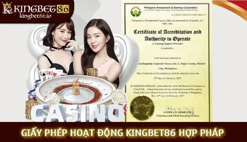 Giấy phép hoạt động Kingbet86 hợp pháp và minh bạch Giấy phép hoạt động Kingbet86 hợp pháp và minh bạch